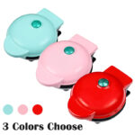 Mini Waffle Maker Breakfast Machine Non Stick Easy Clean (random Color )