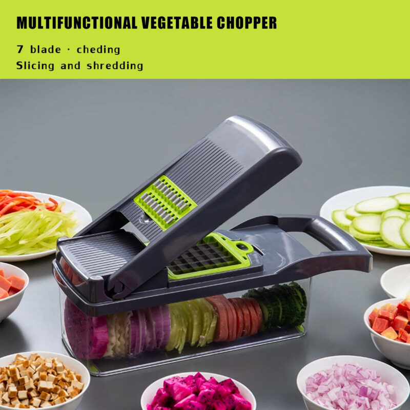 Shredders Slicer With Basket Fruit Potato Chopper Carrot Grater Slicer Mandoline