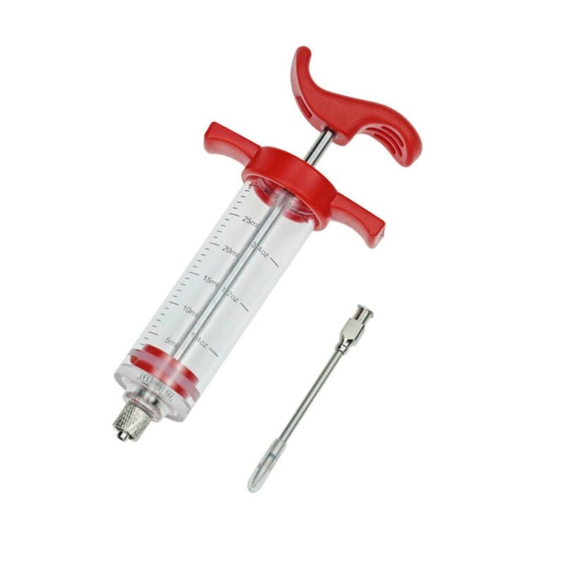 Stainless Steel Needles Turkey Chicken Syringe Sauce Injection Kitchen Tools Accessories