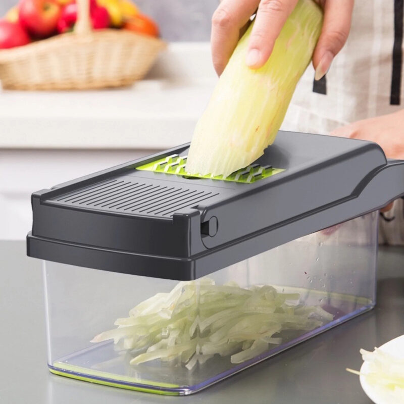 Shredders Slicer With Basket Fruit Potato Chopper Carrot Grater Slicer Mandoline