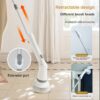 Cordless Cleaning Brush Rechargeable Power Scrubber with Adjustable Extension Arm Multi-Purpose for Cleaning Tub Tile Floor Sink